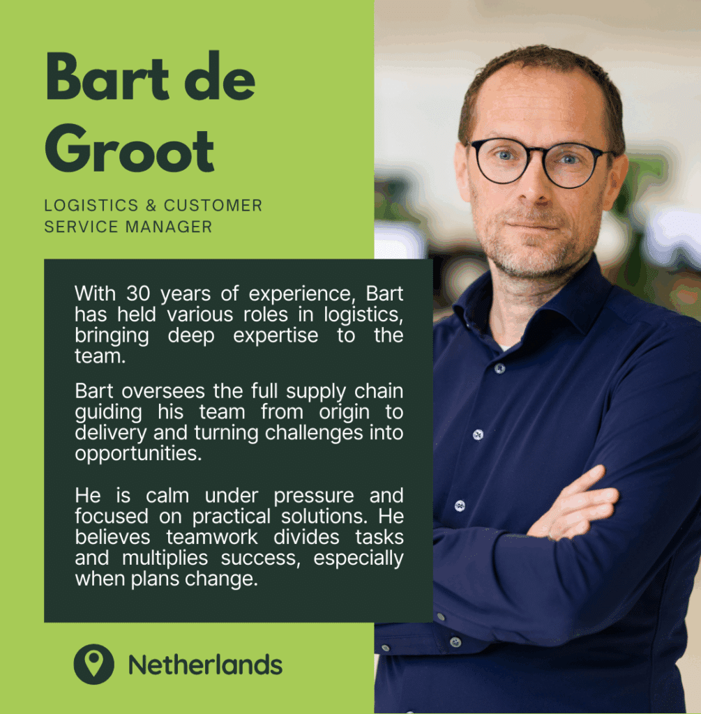 Bart de Groot – Logistics & Customer Service Manager at Rhumveld