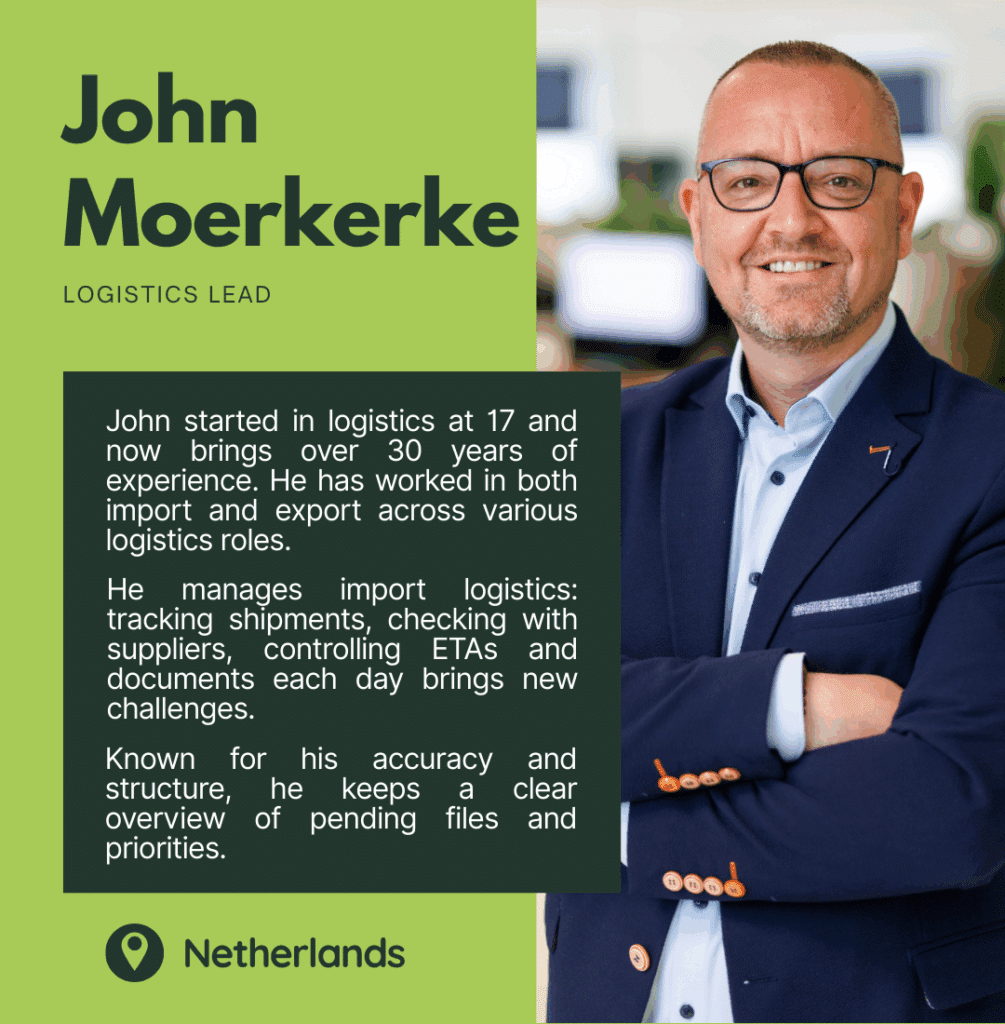 John Moerkerke – Logistics Lead at Rhumveld