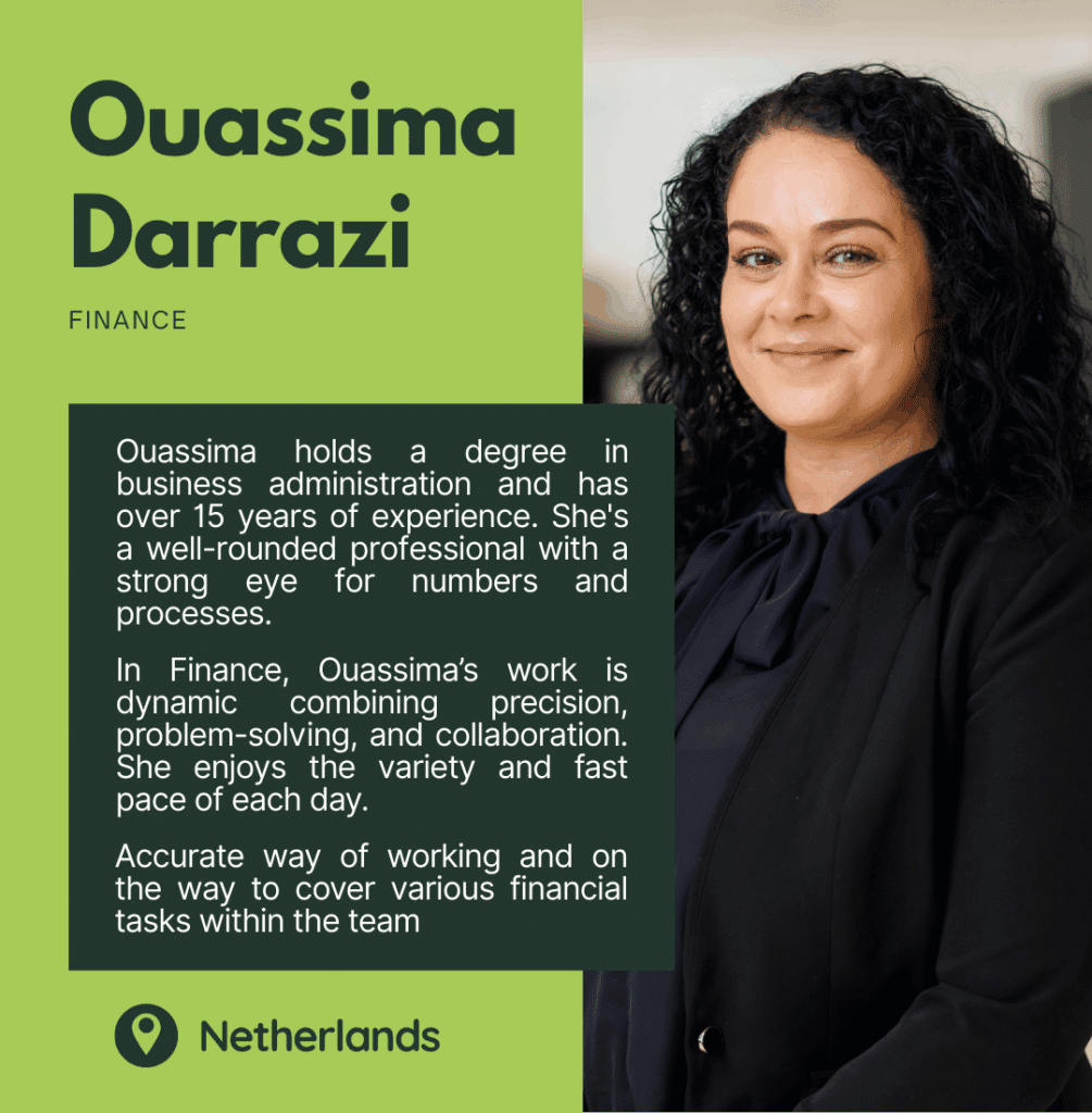 Ouassima Darrazi – Finance team member at Rhumveld