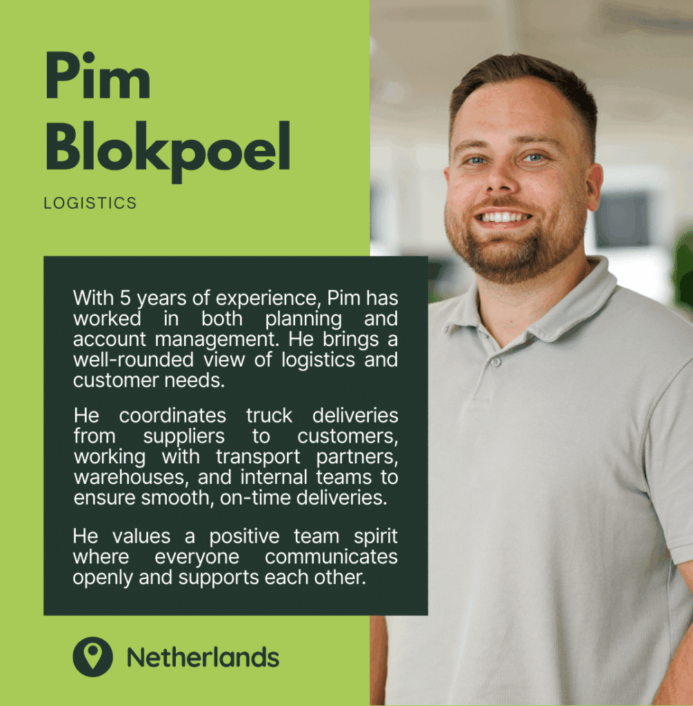 Pim Blokpoel – Logistics team member at Rhumveld